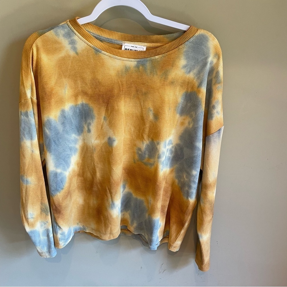 Womens For the Republic  Long Sleeve Tie Dye Medium